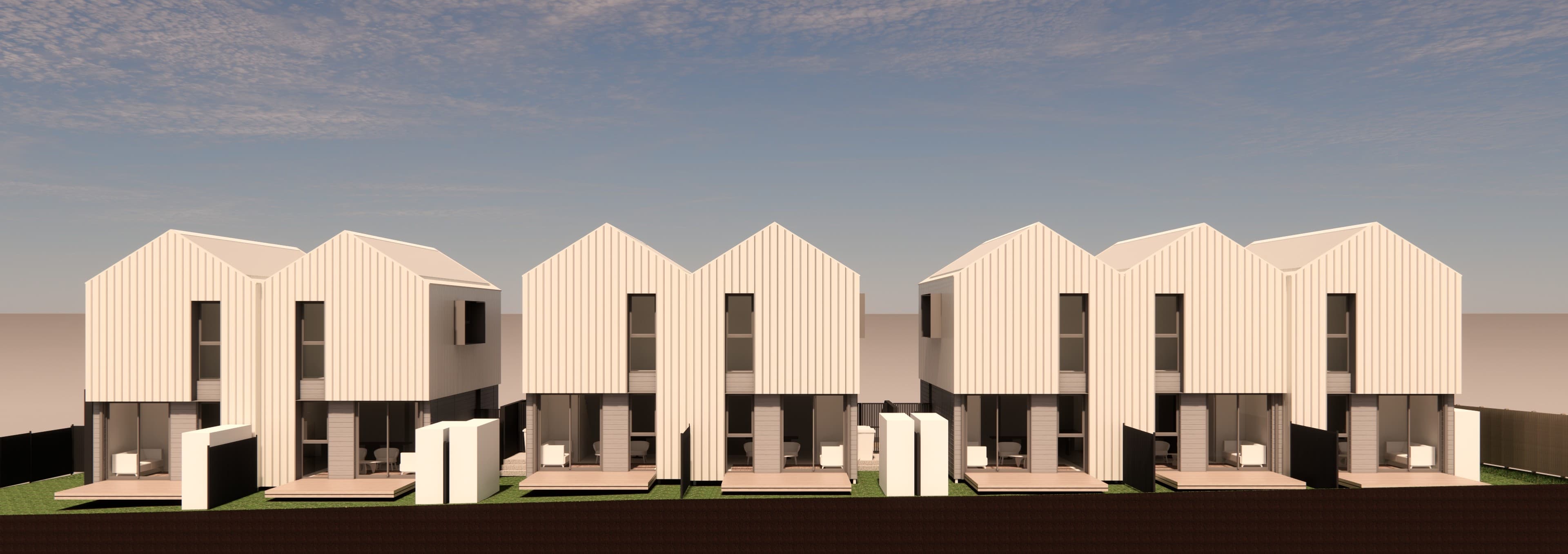 Oakridge on Carrington — exterior view of townhouses