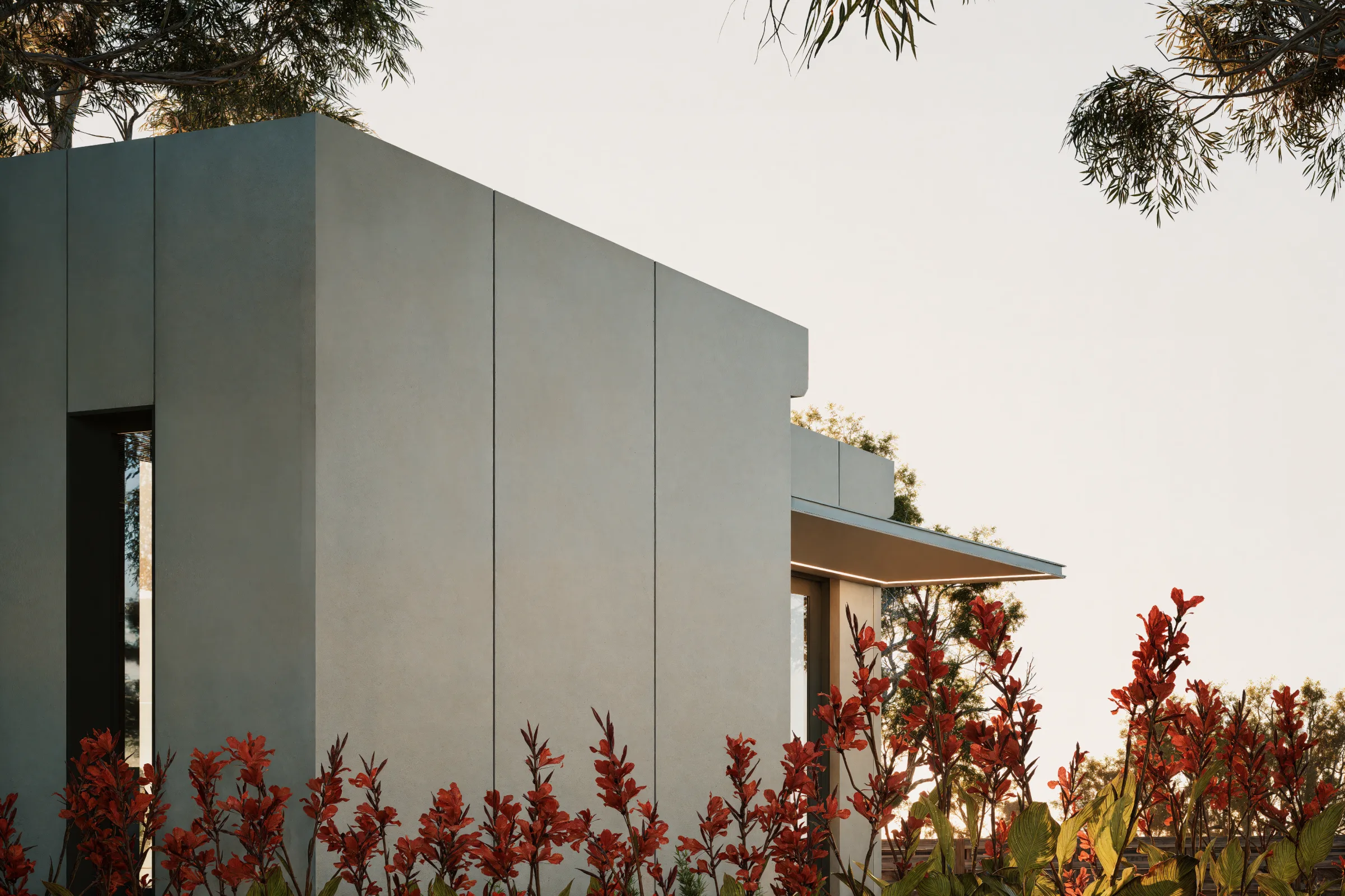 Studio exterior in landscape setting