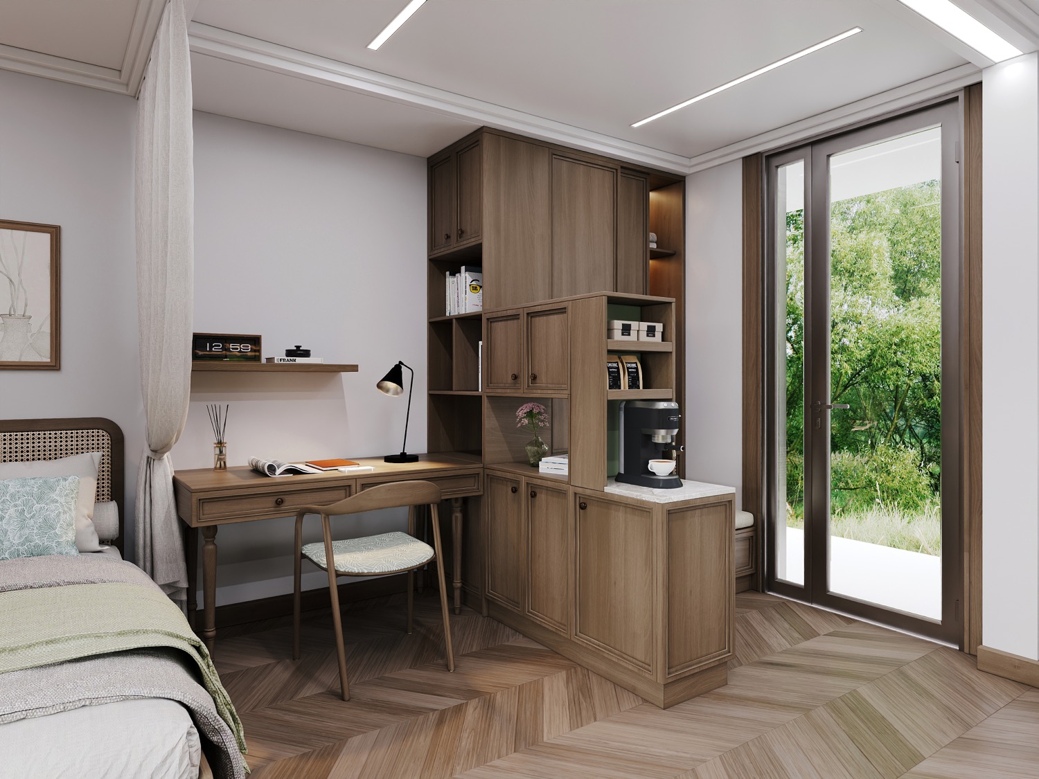 Bonsai Studio — Indochine desk and entry