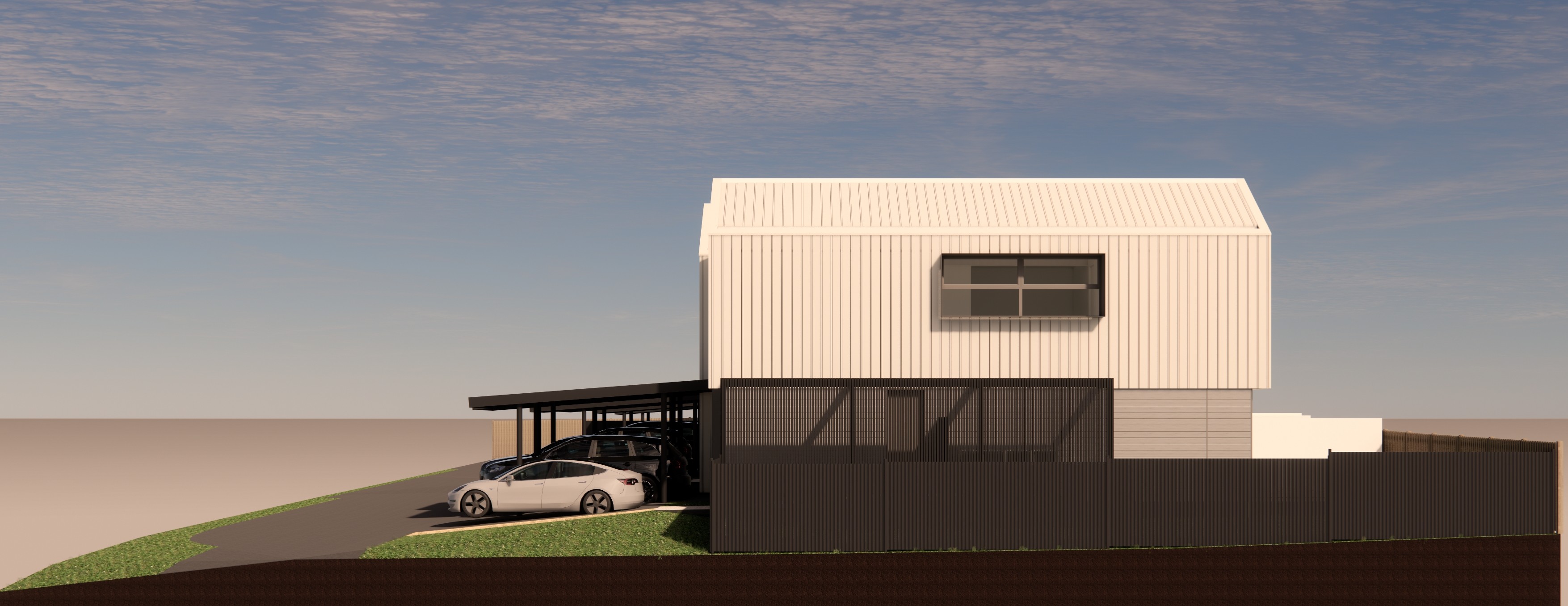 Oakridge development — exterior street view